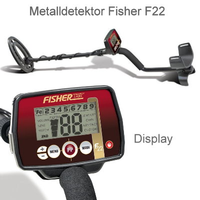Fisher F22 Premiumpaket (Metalldetektor & Quest Xpointer & Schatzsucherhandbuch)